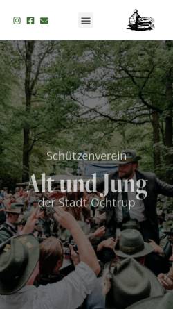 Vorschau der mobilen Webseite altundjung.de, Schützenverein Alt und Jung der Stadt Ochtrup e.V.
