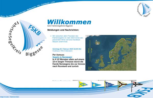 Vorschau von www.websteven.de, Fahrtensegelkreis Biggesee