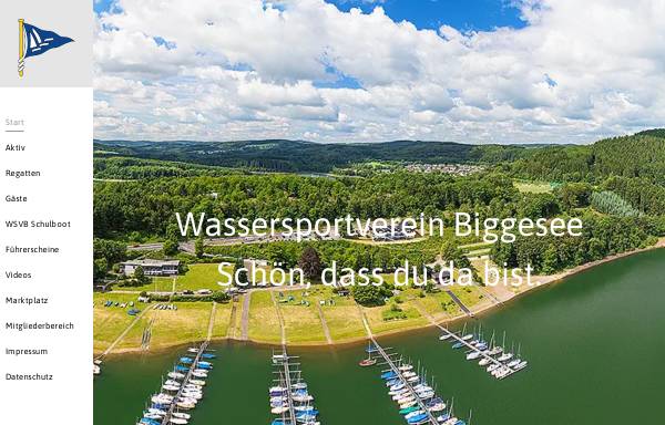 Vorschau von www.wsvb-olpe.de, Wassersportverein Biggesee e.V.
