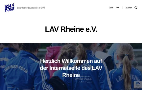 Vorschau von www.lav-rheine.de, Leichtathletikverein Rheine e.V.