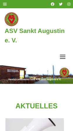 Vorschau der mobilen Webseite asv-sankt-augustin.de, ASV Sankt Augustin 1956 e.V.