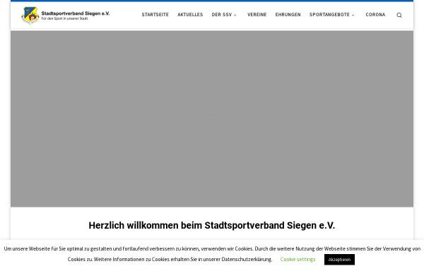 Vorschau von www.stadtsportverband-siegen.de, Stadtsportverband Siegen e. V.