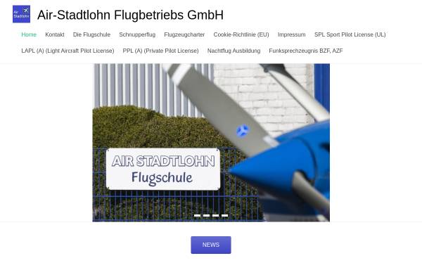 Vorschau von www.air-stadtlohn.de, Air Stadtlohn Flugbetriebs GmbH