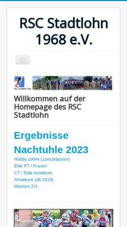 Vorschau der mobilen Webseite rsc-stadtlohn.de, RSC Stadtlohn e.V.