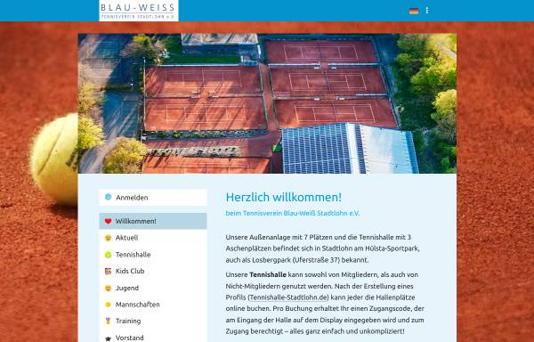 Vorschau von www.tennis-stadtlohn.de, Tennisverein Blau-Weiß Stadtlohn e.V.
