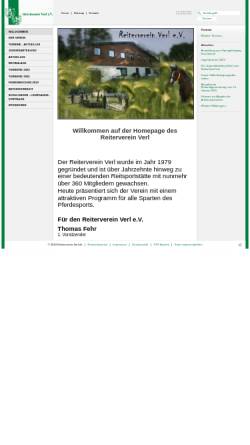 Vorschau der mobilen Webseite www.reiterverein-verl.de, Reiterverein Verl e.V.