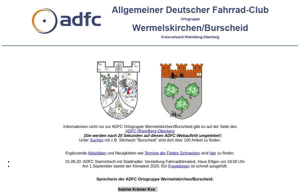 Vorschau von www.adfc-wk.de, ADFC Ortsgruppe