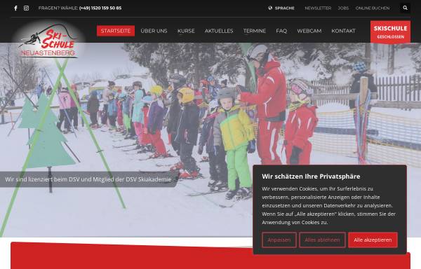 Vorschau von www.skischule-hochsauerland.de, Skischule Hochsauerland Neuastenberg