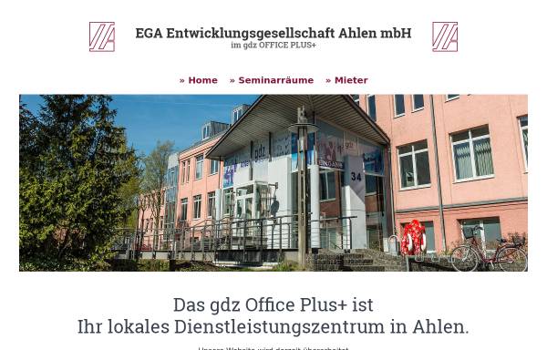 Vorschau von www.ega-ahlen.de, EGA Entwicklungsgesellschaft Ahlen GmbH