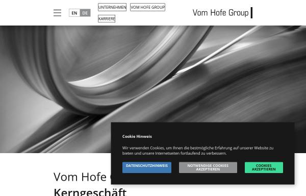 Vorschau von www.vom-hofe-draht.de, Vom Hofe Drahtwerke GmbH