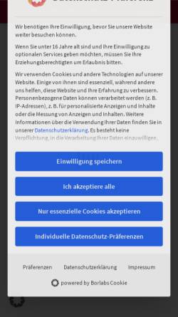 Vorschau der mobilen Webseite www.becker-druck-verlag.de, F.W. Becker Druckerei und Verlag