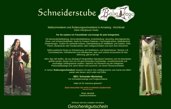 Vorschau von www.schneiderstube-baba-jaga.de, Schneiderstube Baba Jaga, Inh. Birgit Jakubzik