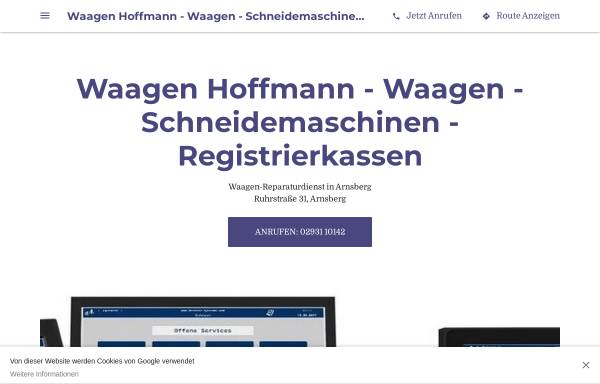 Vorschau von peter-hoffmann-waagen-schneidemaschinen.business.site, Waagen Hoffmann, Inh. Peter Hoffmann