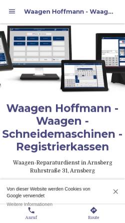 Vorschau der mobilen Webseite peter-hoffmann-waagen-schneidemaschinen.business.site, Waagen Hoffmann, Inh. Peter Hoffmann