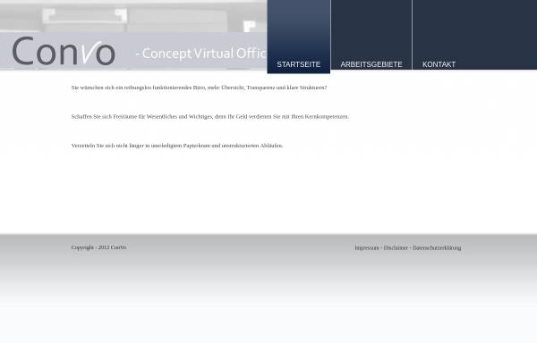 Vorschau von www.convo.de, ConVo oHG - Concept Virtual Office
