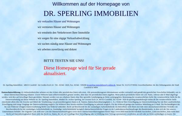 Vorschau von www.dr-sperling-immobilien.de, Dr.Sperling-Immobilien