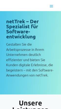 Vorschau der mobilen Webseite www.nettrek.de, netTrek