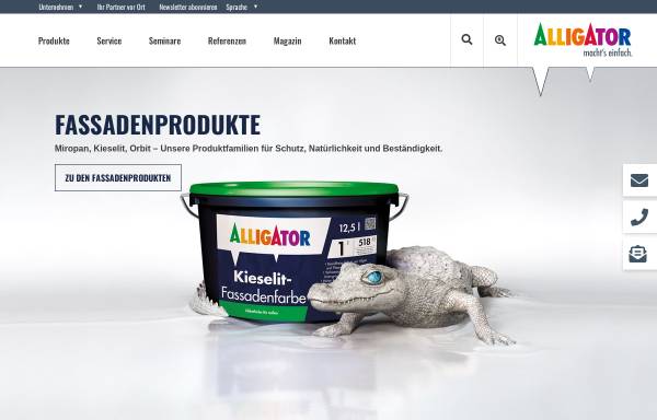 Vorschau von alligator.de, Alligator Farbwerke GmbH