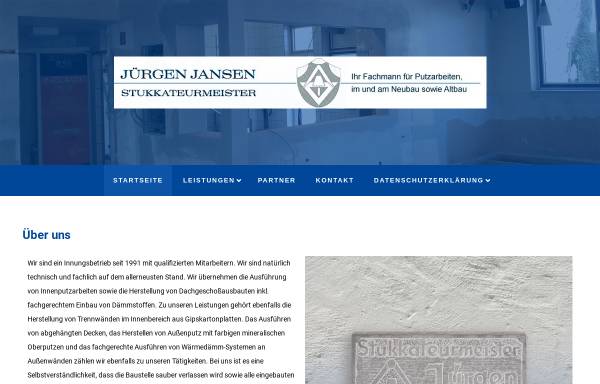 Vorschau von www.jansen-putz.de, Jürgen Jansen-Stukkateurmeister