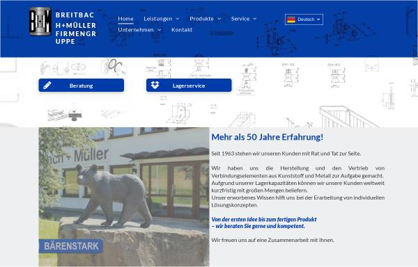 Vorschau von www.bum.de, Breitbach + Müller Firmengruppe