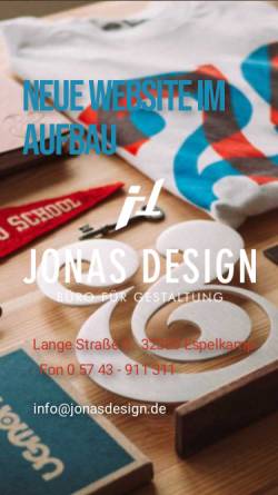 Vorschau der mobilen Webseite www.jonasdesign.de, Britta Müller, Design