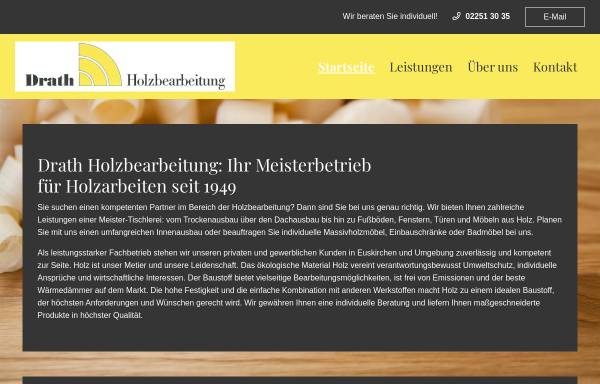 Vorschau von www.drath-holzbearbeitung.de, Drath - Holzbearbeitung