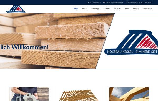 Vorschau von www.holzbau-kessel.de, Holzbau Kessel GmbH