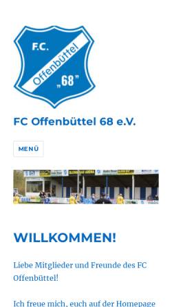 Vorschau der mobilen Webseite www.fco68.de, FC Offenbüttel 68 e.V.