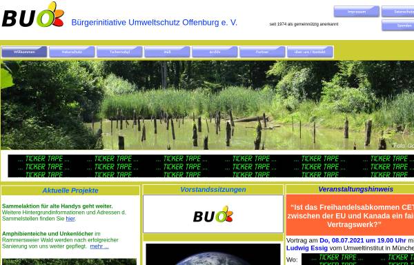 Vorschau von www.die-buo.de, Bürgerinitiative Umweltschutz Offenburg e.V.