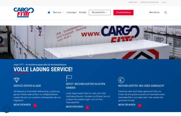 Vorschau von www.cargofittt.de, Cargo Fitt GmbH & Co. KG