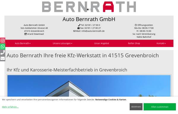 Vorschau von www.autofit-bernrath.de, Auto Bernrath GmbH