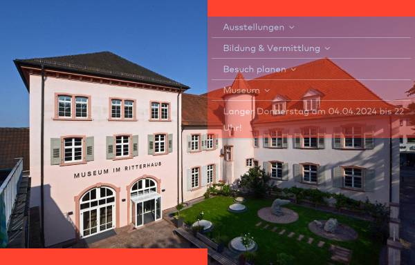 Vorschau von www.museum-offenburg.de, Museum im Ritterhaus und Stadtarchiv