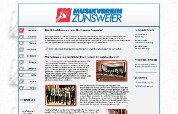 Vorschau von www.musikverein-zunsweier.de, Musikverein Zunsweier e.V.