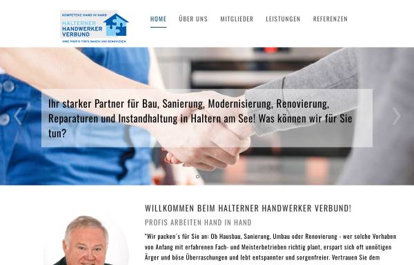 Vorschau von www.halterner-handwerker.de, Halterner Handwerker Verbund e.V.