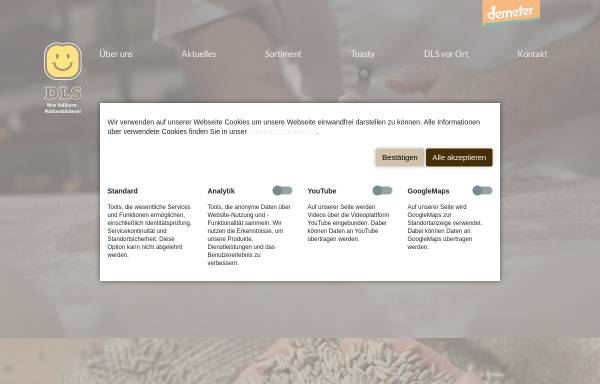 Vorschau von www.ihredls.de, DLS Ihre Vollkorn-Mühlenbäckerei