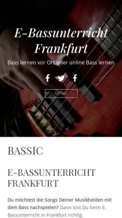 Vorschau der mobilen Webseite www.bassunterricht-frankfurt.de, Heck, Bernhard