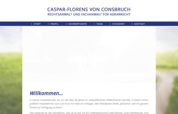Vorschau von www.vonconsbruch.de, Caspar-Florens von Consbruch, Rechtsanwalt
