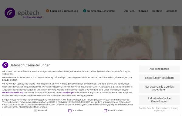 Vorschau von www.epitech.de, Epitech GmbH - Kommunikationshilfen für Behinderte