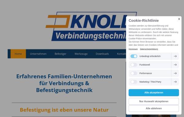Vorschau von www.knollluft.de, Knoll Industriebedarf GmbH & Co. KG