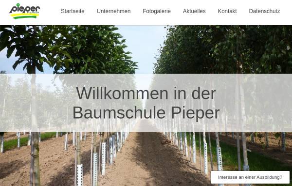 Vorschau von www.pieper-pflanzen.de, Heinz Pieper Baumschulen GbR und Baumhof Pieper