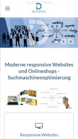 Vorschau der mobilen Webseite www.webdesign-dataoffice.de, Robert Venzke