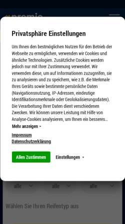 Vorschau der mobilen Webseite www.reifen-arnold.de, Reifen Arnold