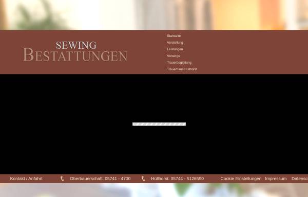 Vorschau von www.sewing-bestattungen.de, Sewing Bestattungen, Inhaber Jürgen Sewing