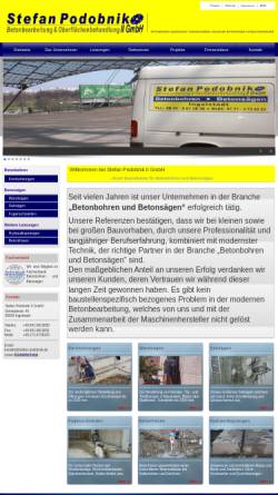 Vorschau der mobilen Webseite www.stefan-podobnik.de, Stefan Podobnik - Betonbearbeitung und Oberflächenbehandlung