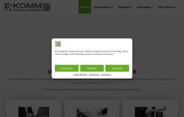 Vorschau von e-komm.net, E-Komm· Telekommunikationssysteme Lüdenscheid