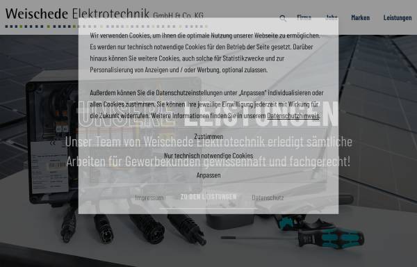 Vorschau von www.weischede-elektrotechnik.de, Weischede Elektrotechnik, Inh. Dominik Weischede
