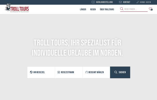 Vorschau von www.trolltours.de, Troll Tours