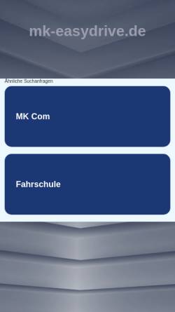 Vorschau der mobilen Webseite www.mk-easydrive.de, MK Easydrive