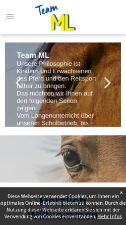 Vorschau der mobilen Webseite www.team-ml.de, Team ML - Michael Lindebaum