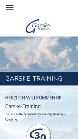 Vorschau der mobilen Webseite www.garske-training.de, Jörg Garske Training